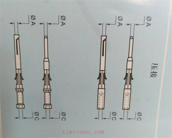 M12 crimping contact for M12 connector terminal