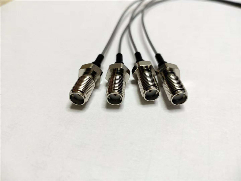 RF connector coaxial gold plated high frequency output connector test cable