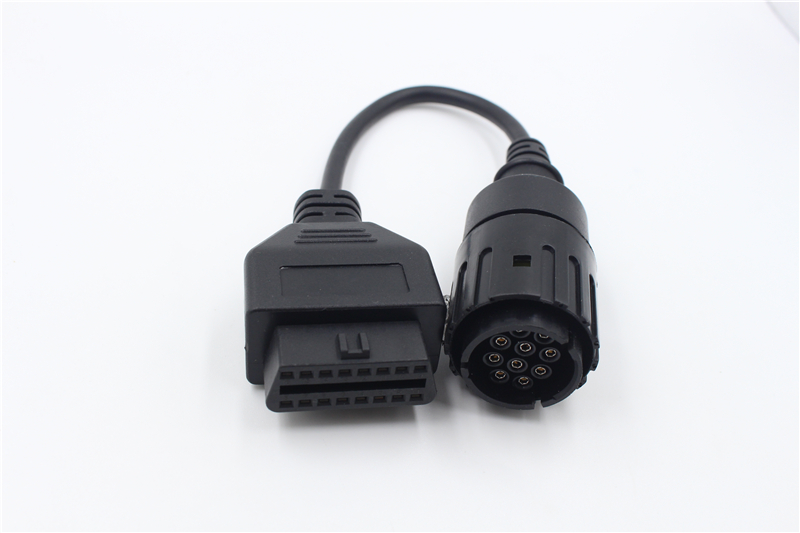 Automobile detector 10 pin to 16 pin connection for OBD2 extensionwire