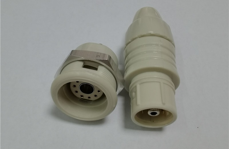 Waterproof mixed connector for medical water light massage machine