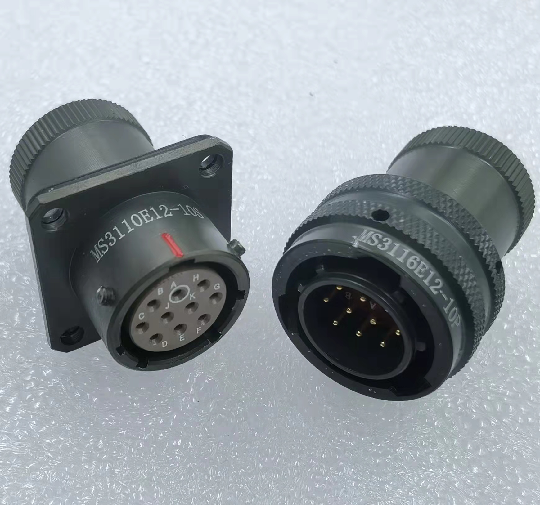 MS3110E and MS3116E military green waterproof circular connector