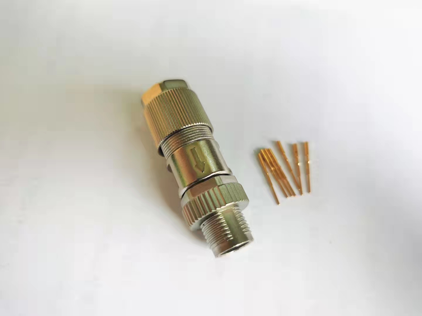 M12 round 8pin connector industrial connector rail transit installation