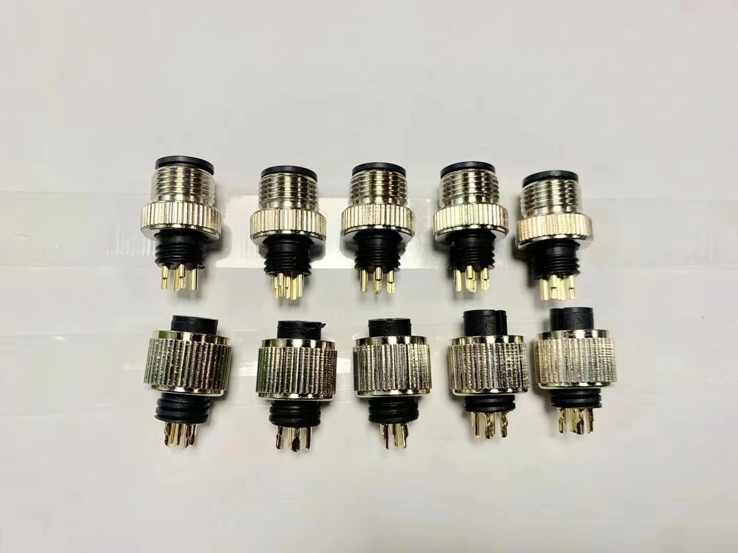 M12 connector engineer industrial without wired plug IEC61076 standard connector
