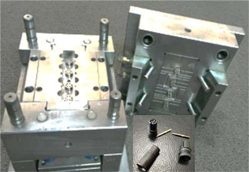 工业塑胶模具M12连接器胶芯模具