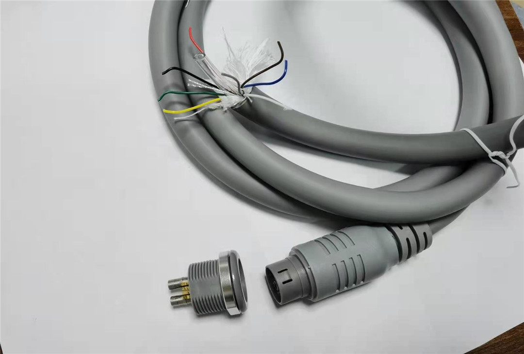 M20医疗连接器美容水光机美容保健设备气管2+8连接线连接器