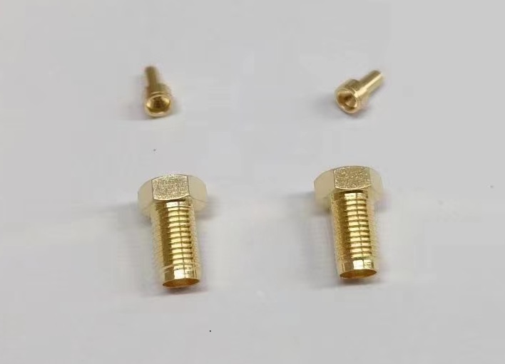 工业连接器金属镀金射频SMA公母头连接器