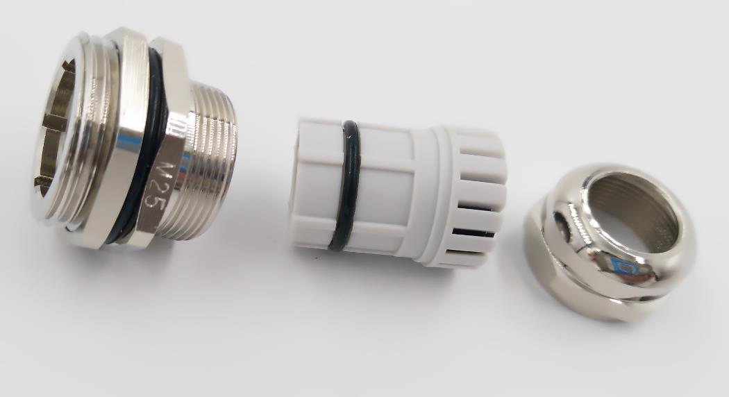 M20 cable gland with M12 connector wire harness