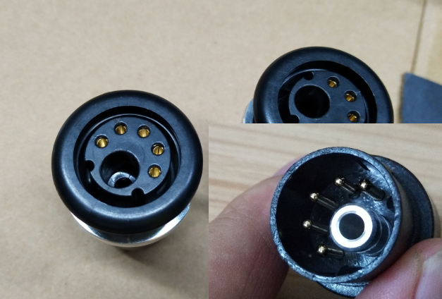 waterproof vacuum bipolar RF socket and plug