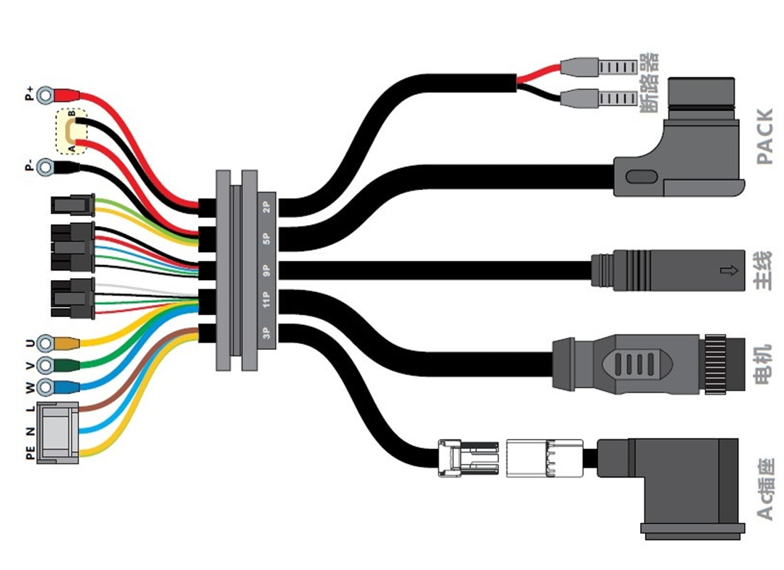 Power battery pack outlet connector 30A 40A 50A