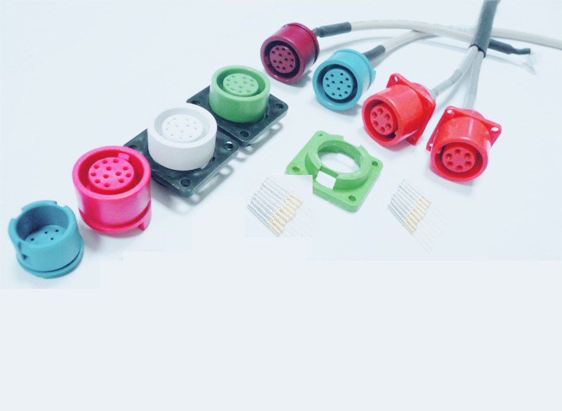 Medical devices customized plastic connector push pull connector wire assembly