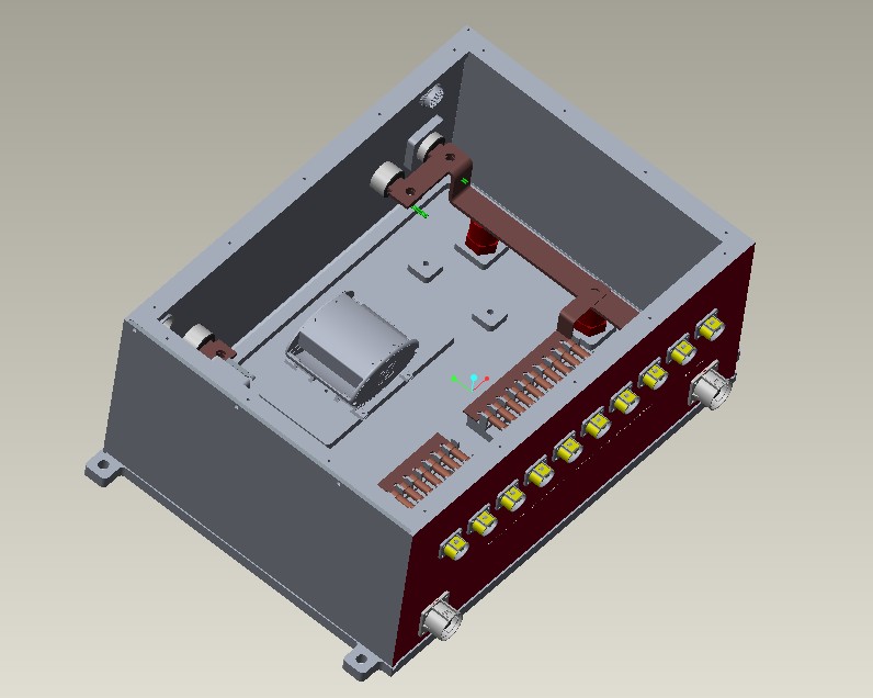 Power battery control box 350A fuse block metal waterproof box