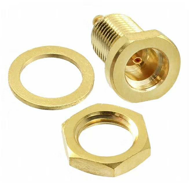 Gold plated RF SMA coaxial connector microwave equipment component connector