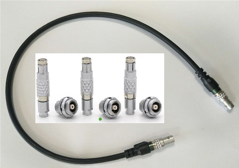 Coaxial push pull self locking connector RF microwave RF connector