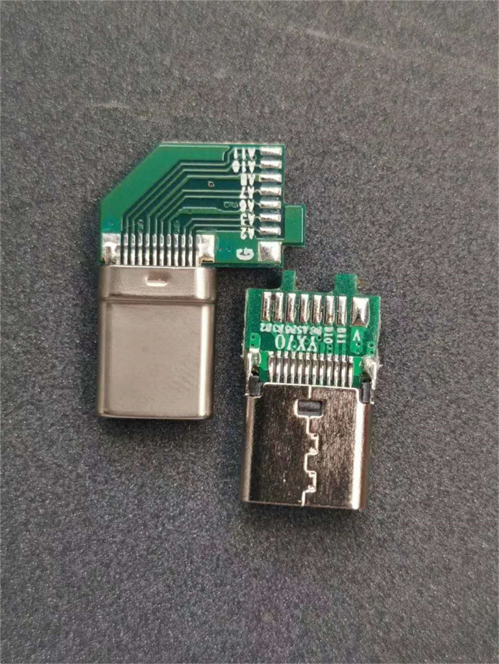Type C side vertical connector usb3.1 connector with IC without IC data cable