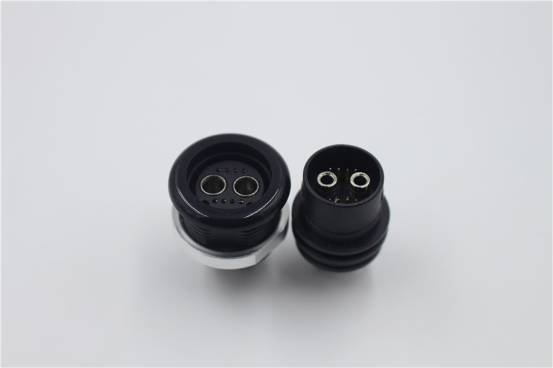 Double connector gas pipe with 8 signal connector  beauty instrument connector