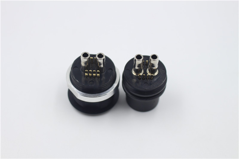 Double connector gas pipe with 8 signal connector  beauty instrument connector