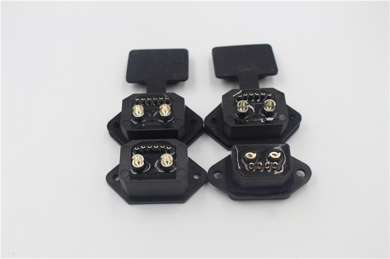 Waterproof connection line for battery pack connector of lithium battery holder