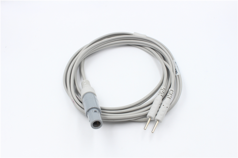 Medical push-pull self-locking fetal heart rate needle connector cable