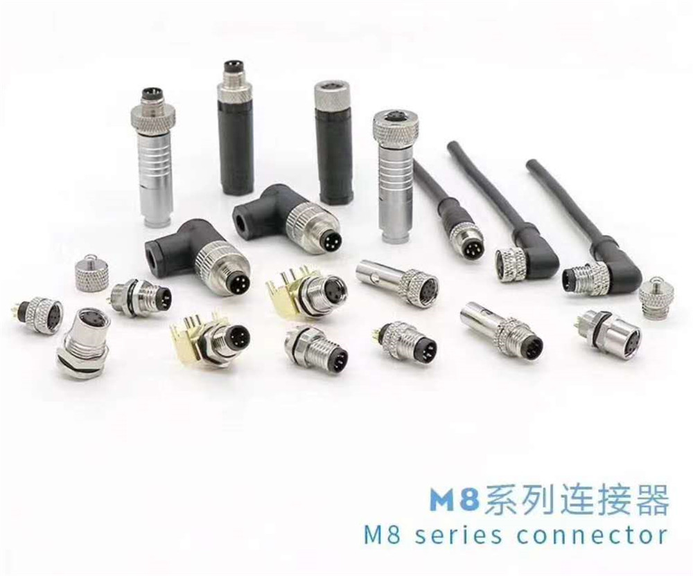 Custom circular M8 series waterproof connector