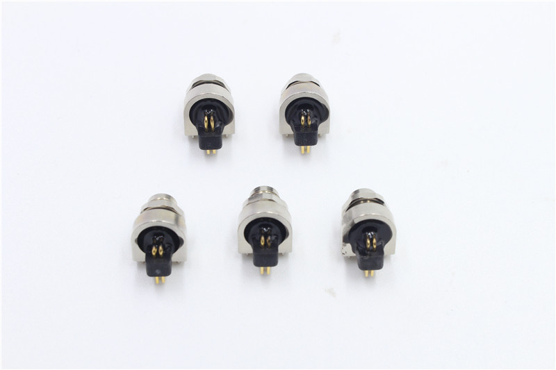 M5 connector board end 4pin-90 degree plug-in board waterproof IP68