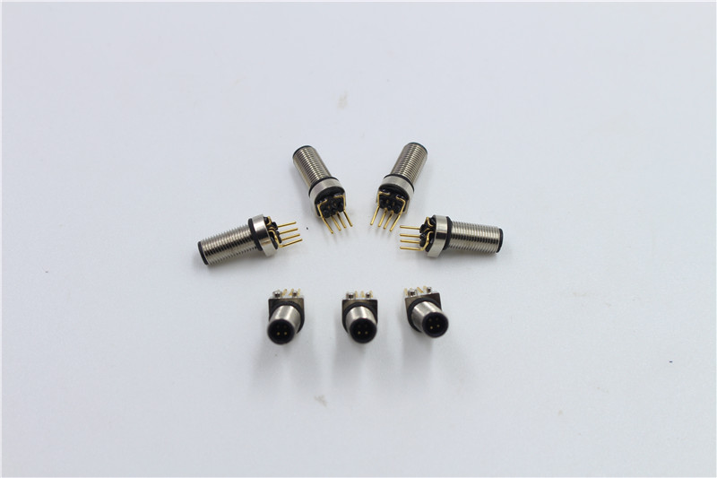 M5 male connector 4pin assembly