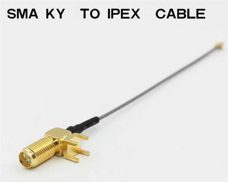 RF Cable assembly for SMA to i-pex connector