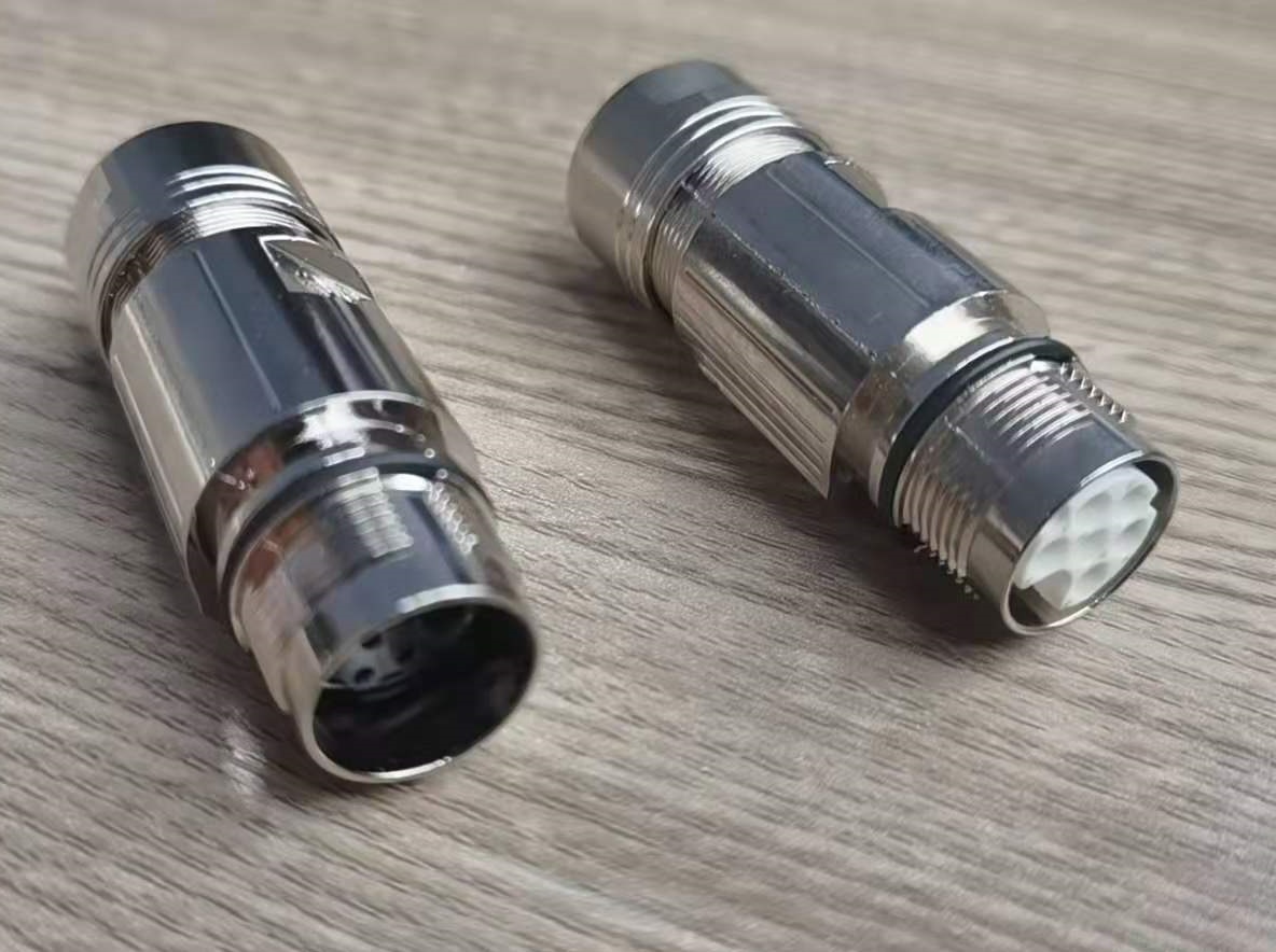 M23 connector 4 + 4 + 1 waterproof metal connector