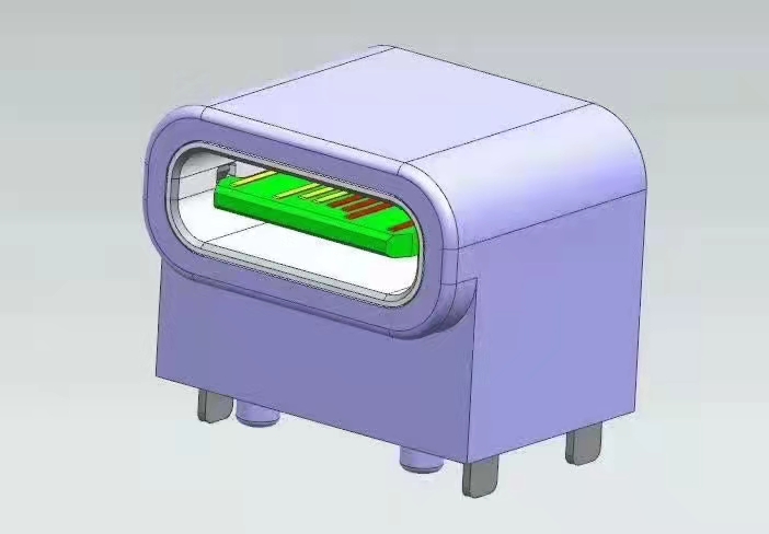 USB high height type C waterproof IP67 connector