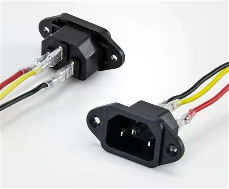 50A AC with ground pin electric vehicle charging tripod connector