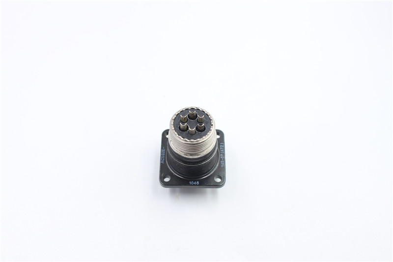 M12 flange mounted 6in connector waterproof connector