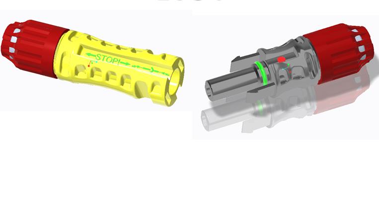 Photovoltaic power generation MC4-EVO4 waterproof  PV connector 30a-50a