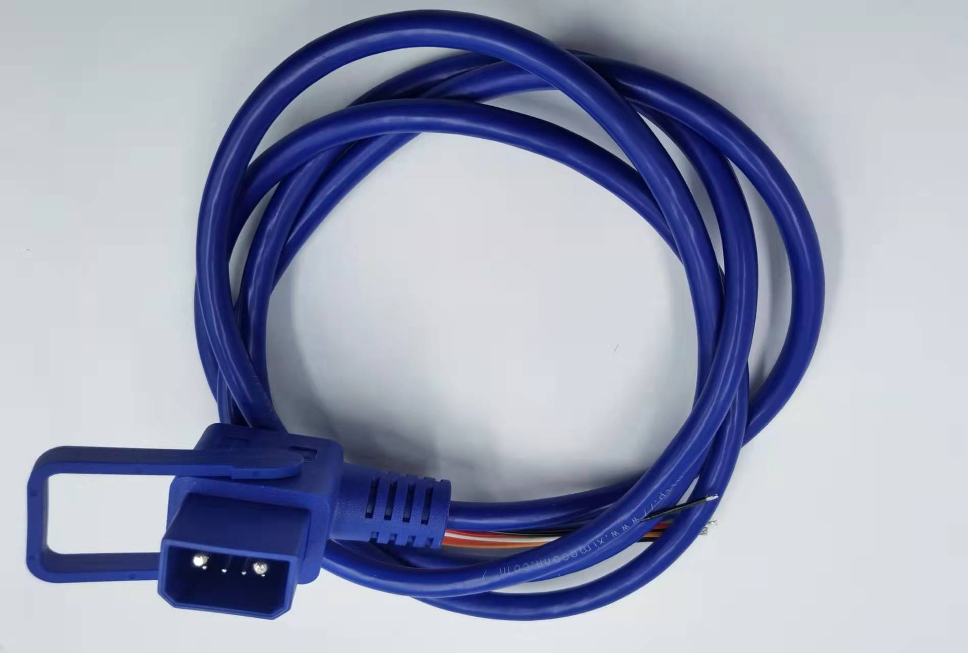 Industrial battery pack 2 + 5 connector blue cable  battery charging wire