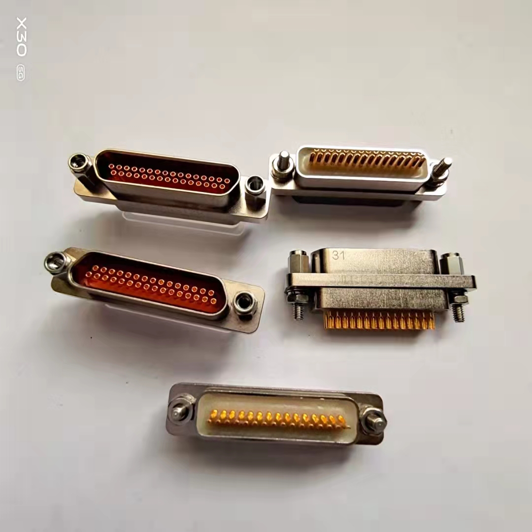 Micro rectangular J30J 21pin 25pin 33pin twist pin connector square connector