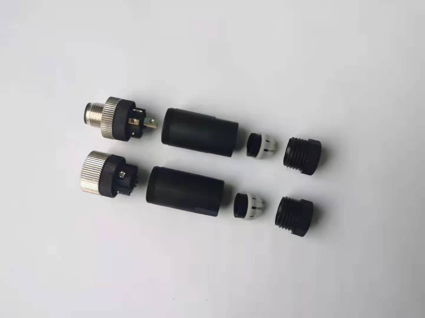 M12 connector round connector plastic assembly 5pin industrial connector