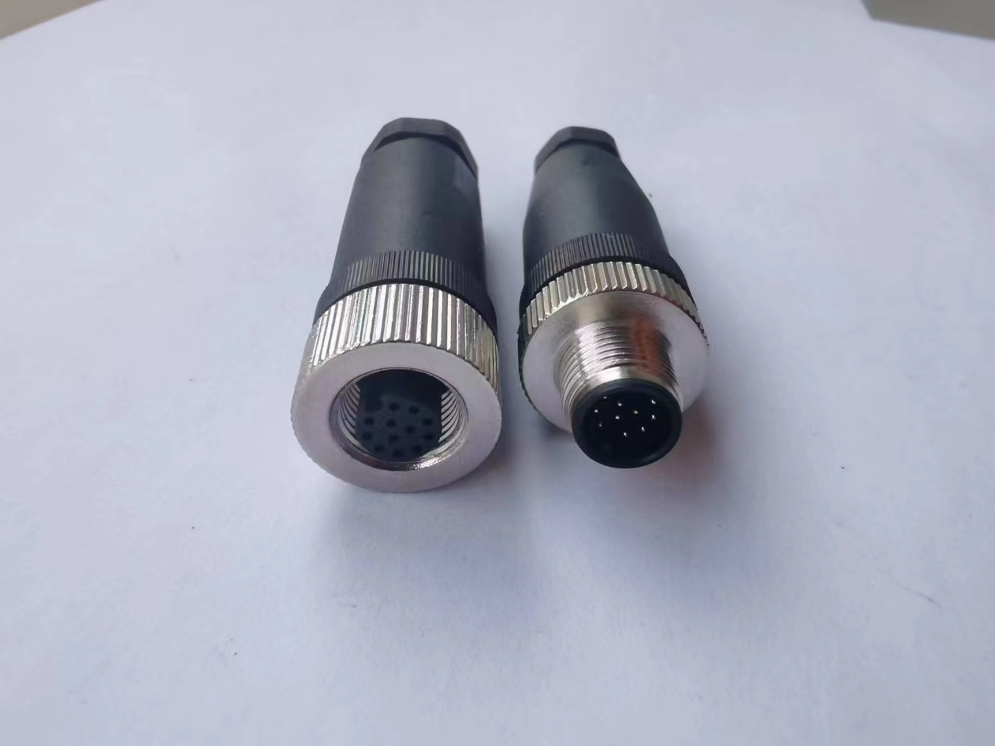 M12 plastic connector 12Pin welded waterproof connector industrial connector