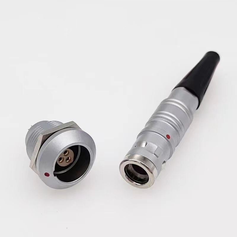 Metal 3pin push-pull connector signal shielding EMC industrial connector