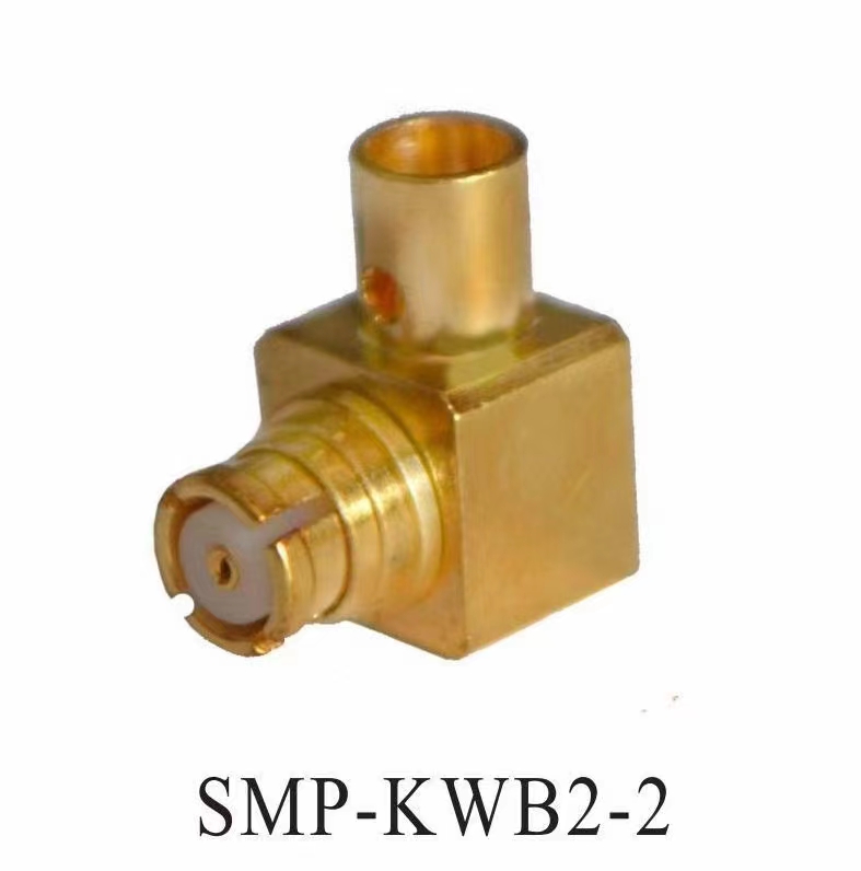 Microwave transmitting RF adapter smp-smp right angle 90 degree RF connector