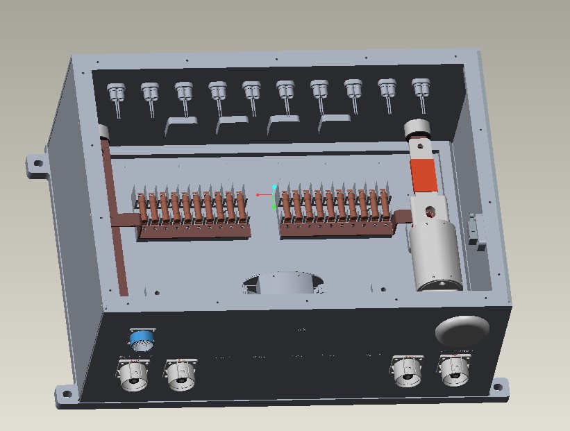 EV动力电池汇流铜排板铝排板PACK连接器防水箱定制