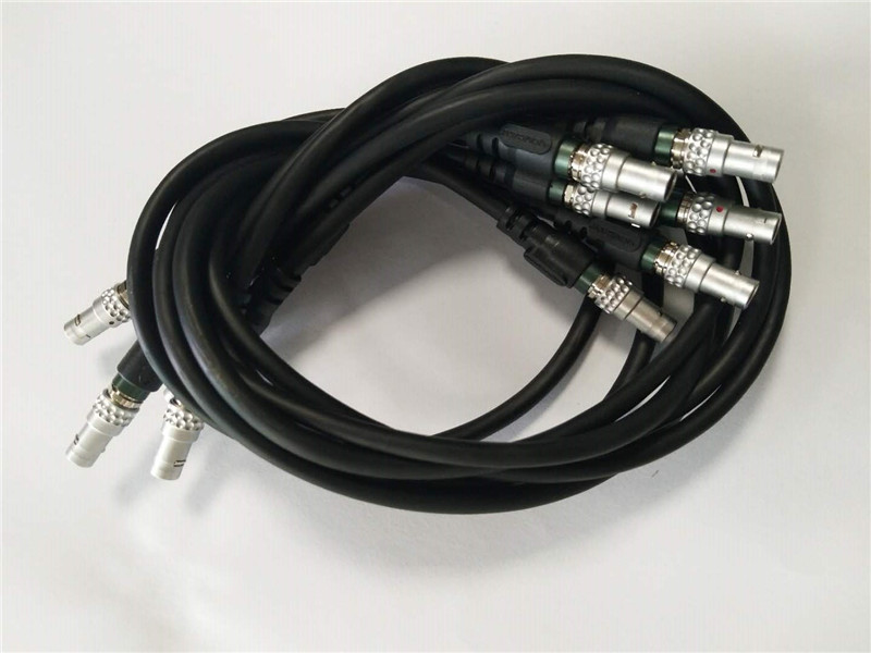 0B推拉自锁连接线连接器0.5M对9pin公对公连接线