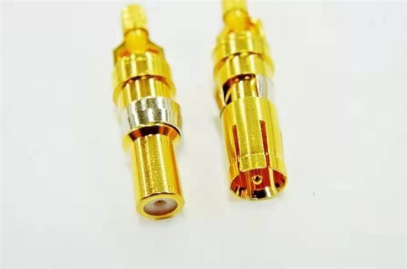 RF弯头微波连接器电镀金30U“