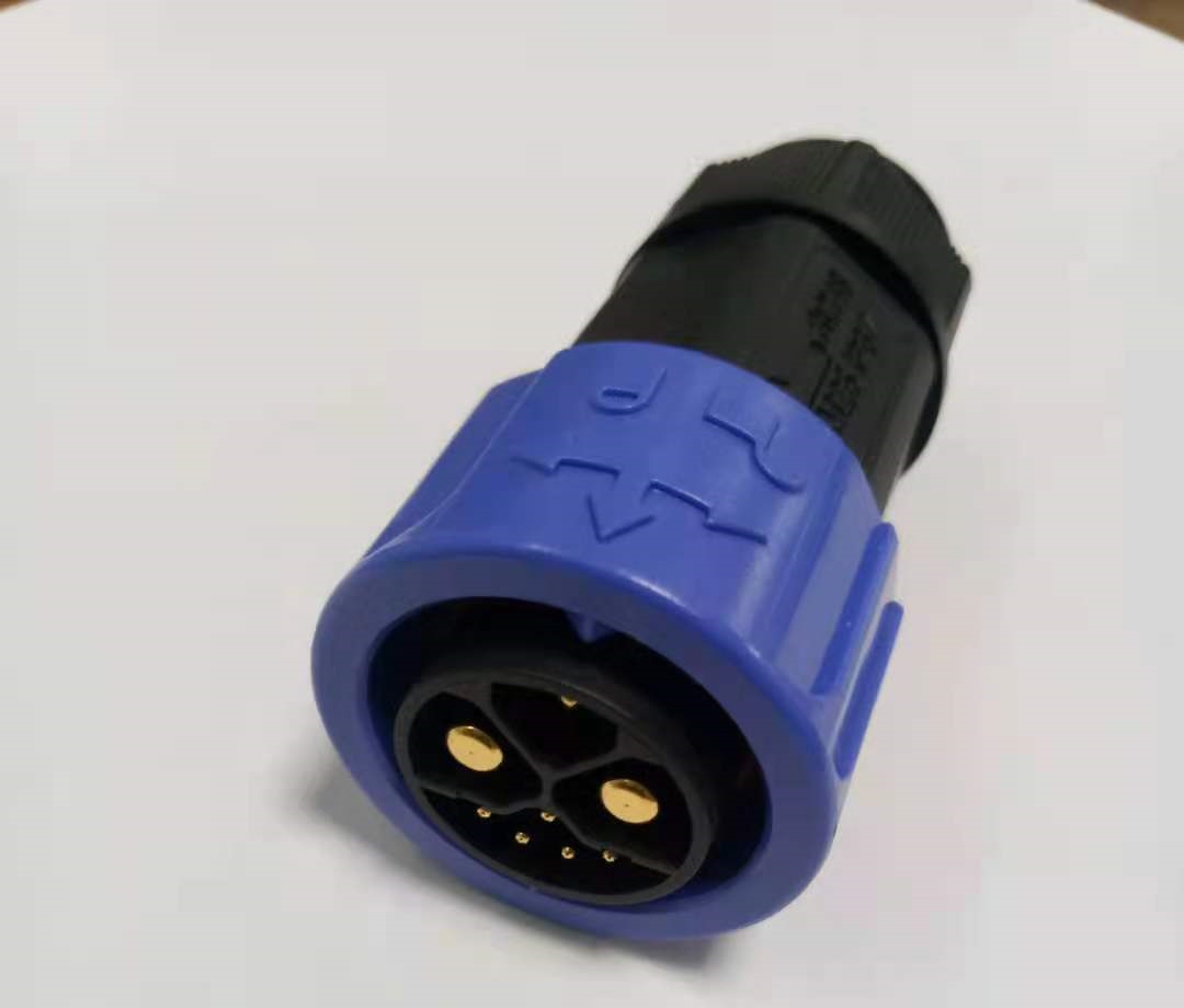 锂电电池IP67连接器80A电源包储能2+6连接器