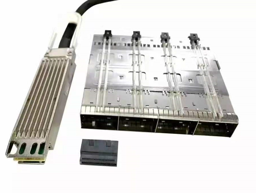 25G信号传输屏蔽壳高速40G连接器