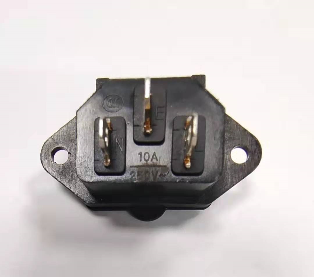 两轮电池包220V 家用充电10A插头连接器