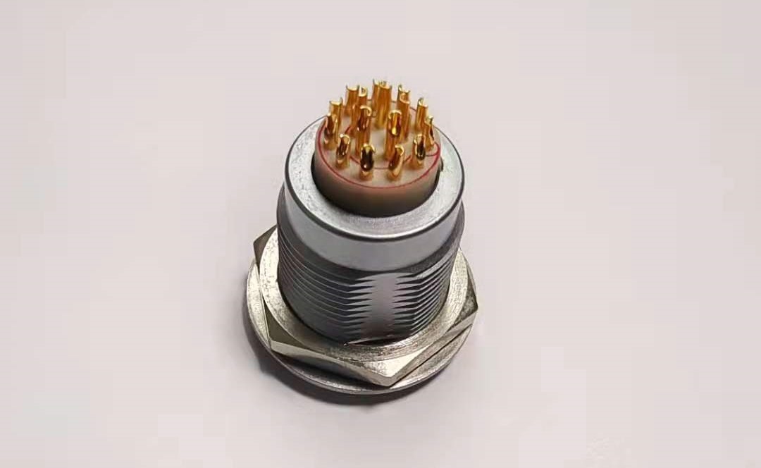 医疗设备16PIN M14自锁安装3B连接器