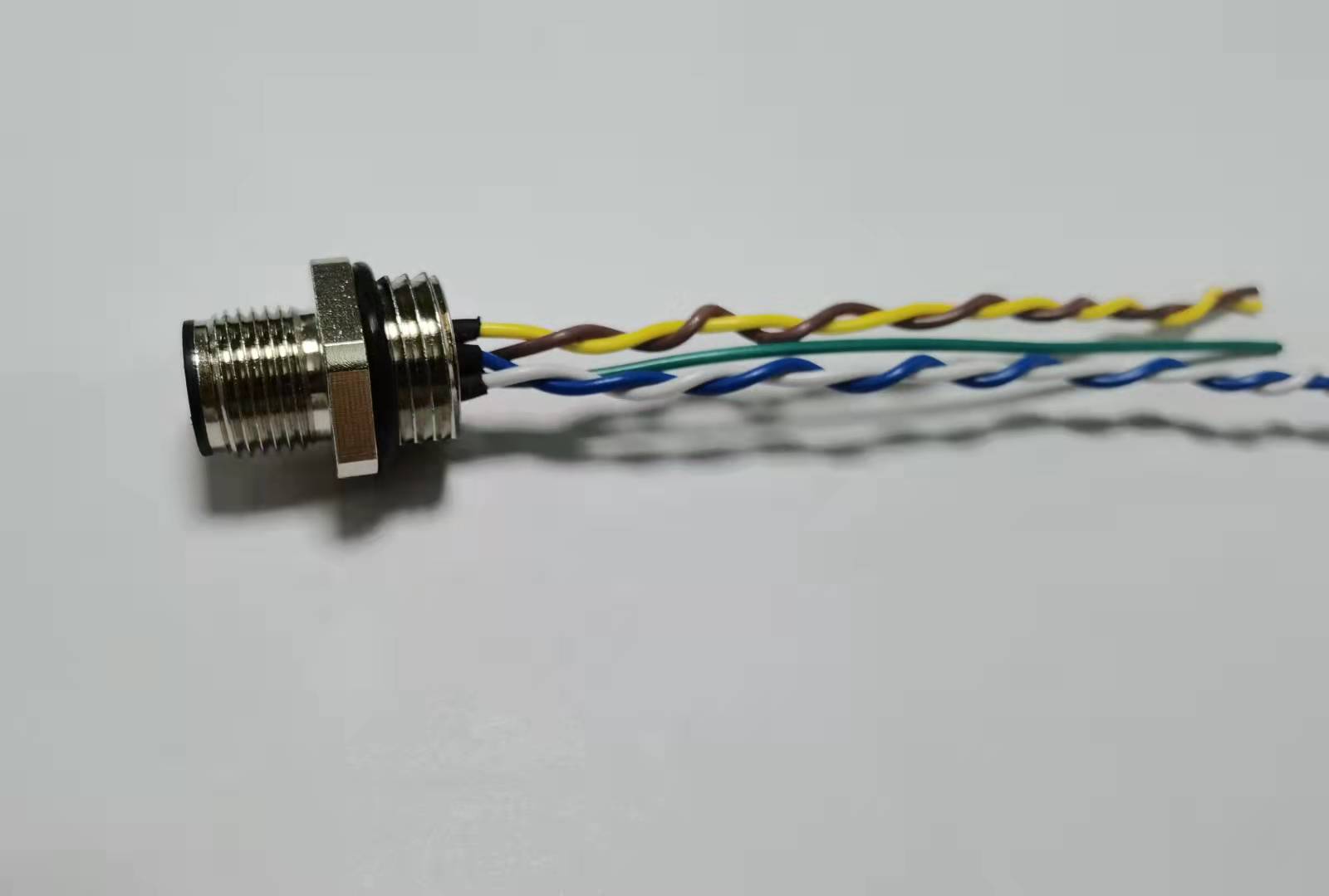 Canbus 总线M12设备连接器双绞信号防水连接器带防水帽