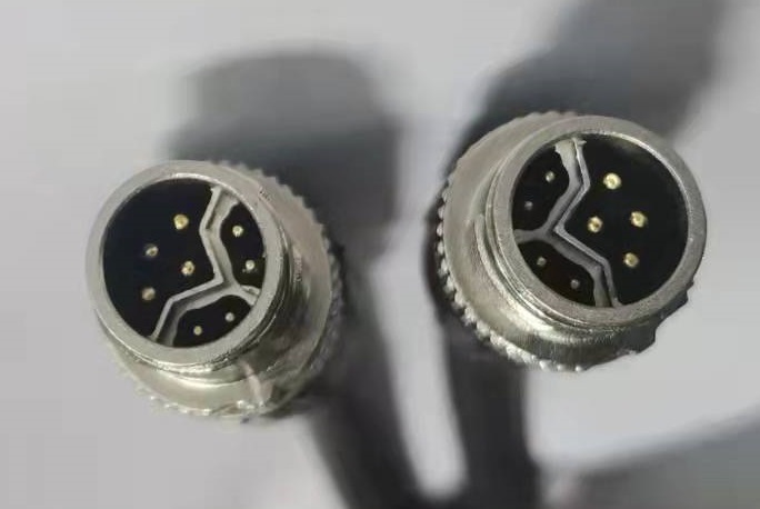 工业工程测绘设备CAT5E网线带电源M12连接器Y code