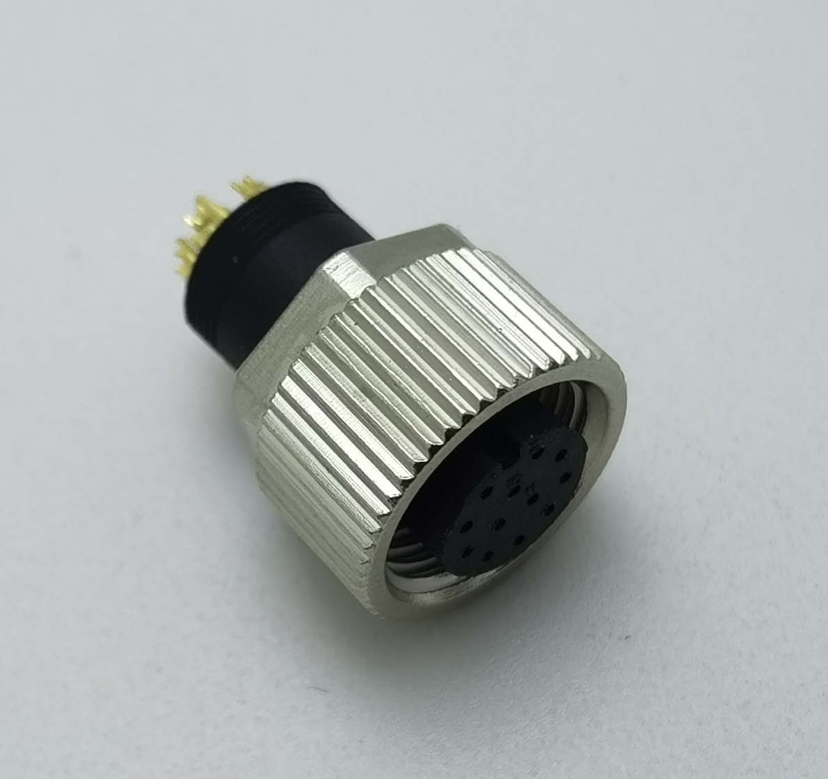 M12连接器 12pin 母头接头连接器IEC61076-105