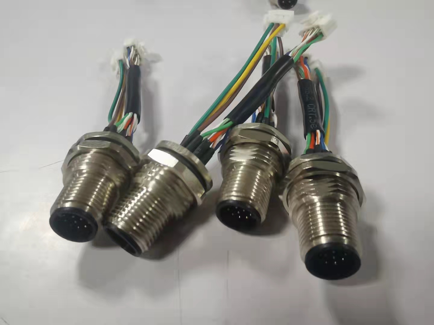 工业M12连接器-圆形连接器公头12pin数据插头